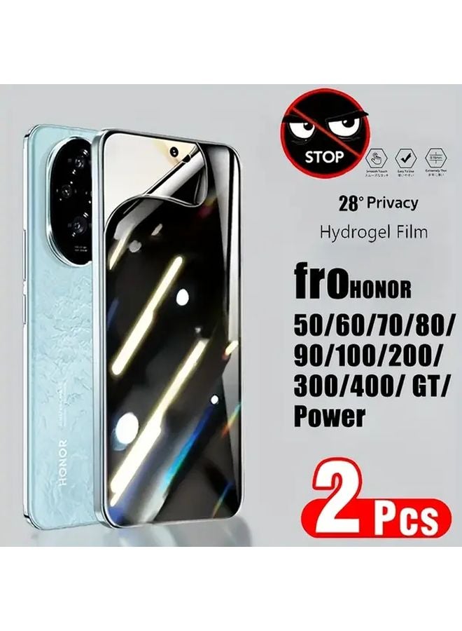 Anti Peeping Water Gel Film Compatible With Honor 90 Series Easy Installation 2 Pack - Image 1